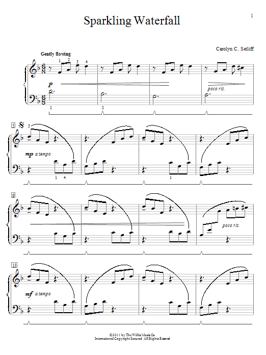 Preview Carolyn C. Setliff Sparkling Waterfall Pop sheet music, notes and chords for Educational Piano, SKU: 82537 sheet music, piano notes, chords, guitar tabs, score, transpose, transcribe, how to play, guide, download, learn, tutorial, progression, song, artist, awards, billboard, mtv, vh1, tour, single, album, release