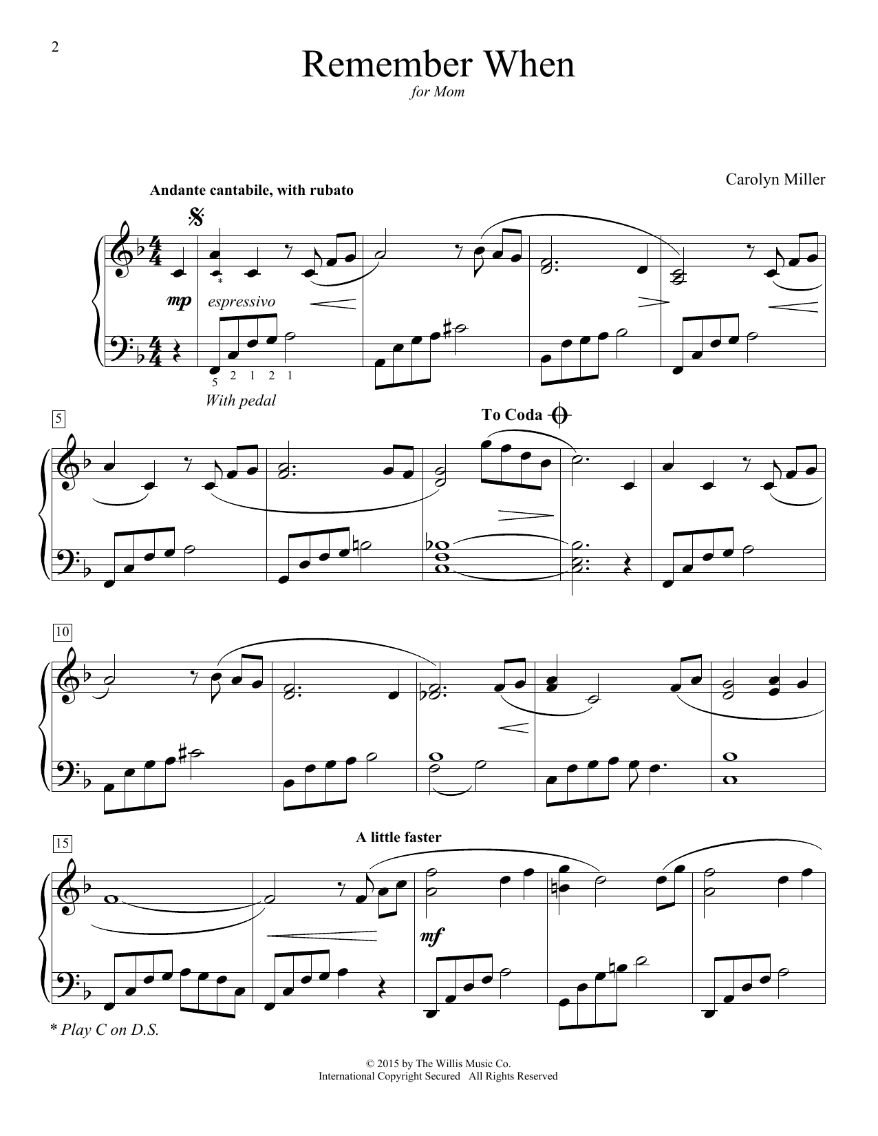 Preview Carolyn Miller Remember When Children sheet music, notes and chords for Educational Piano, SKU: 160587 sheet music, piano notes, chords, guitar tabs, score, transpose, transcribe, how to play, guide, download, learn, tutorial, progression, song, artist, awards, billboard, mtv, vh1, tour, single, album, release