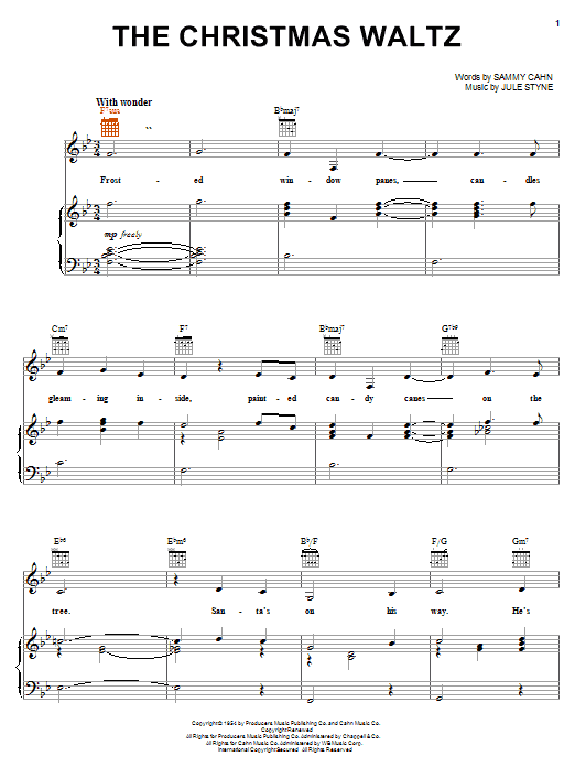 Preview Carpenters The Christmas Waltz Pop sheet music, notes and chords for Piano, Vocal & Guitar (Right-Hand Melody), SKU: 18032 sheet music, piano notes, chords, guitar tabs, score, transpose, transcribe, how to play, guide, download, learn, tutorial, progression, song, artist, awards, billboard, mtv, vh1, tour, single, album, release
