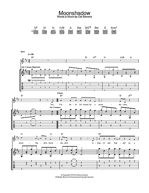 Preview Cat Stevens Moonshadow Pop sheet music, notes and chords for Lyrics Only, SKU: 24766 sheet music, piano notes, chords, guitar tabs, score, transpose, transcribe, how to play, guide, download, learn, tutorial, progression, song, artist, awards, billboard, mtv, vh1, tour, single, album, release