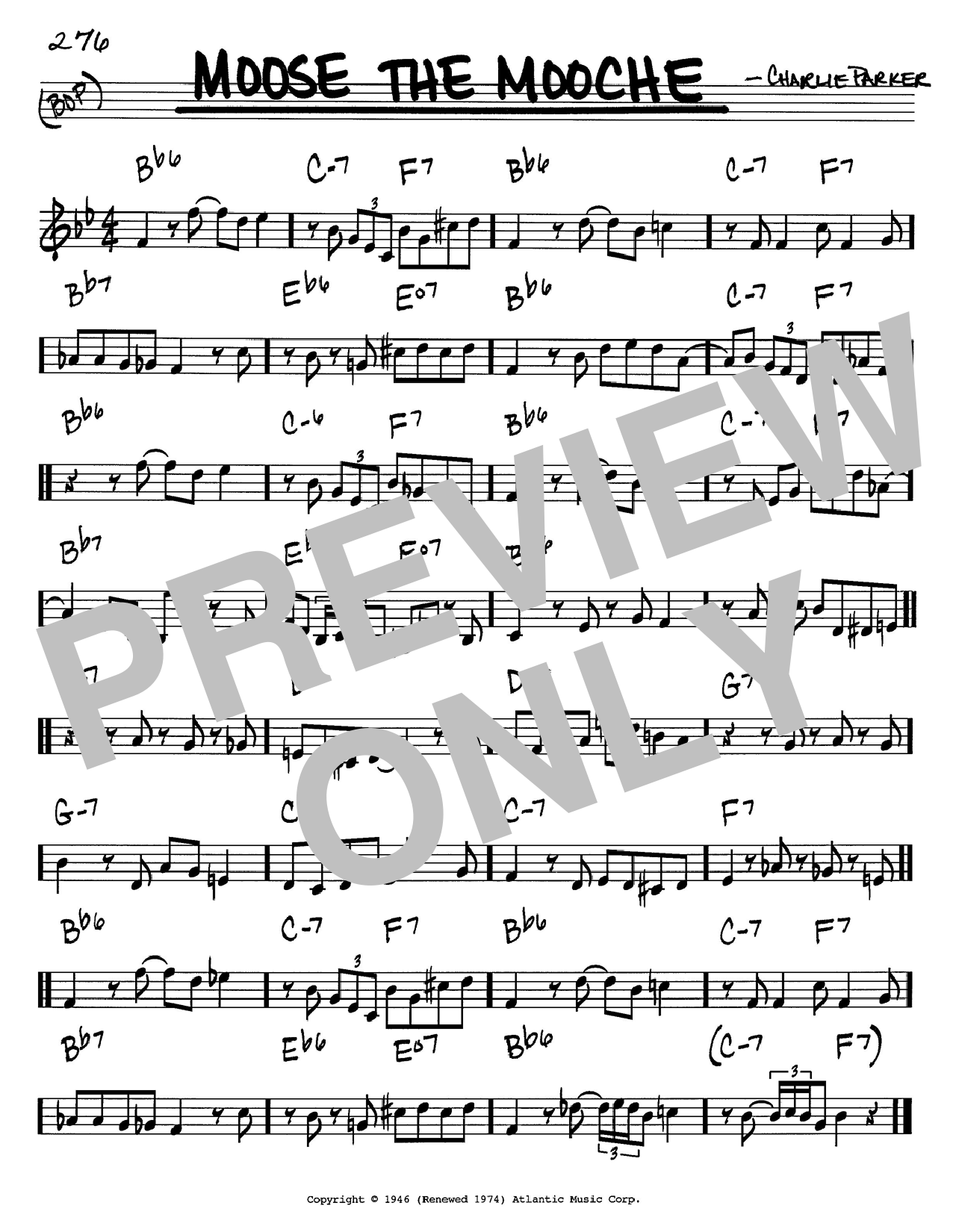Preview Charlie Parker Moose The Mooche Jazz sheet music, notes and chords for Piano Transcription, SKU: 199011 sheet music, piano notes, chords, guitar tabs, score, transpose, transcribe, how to play, guide, download, learn, tutorial, progression, song, artist, awards, billboard, mtv, vh1, tour, single, album, release