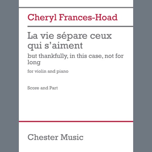 Cheryl Frances-Hoad La vie sépare ceux qui s'aiment profile image