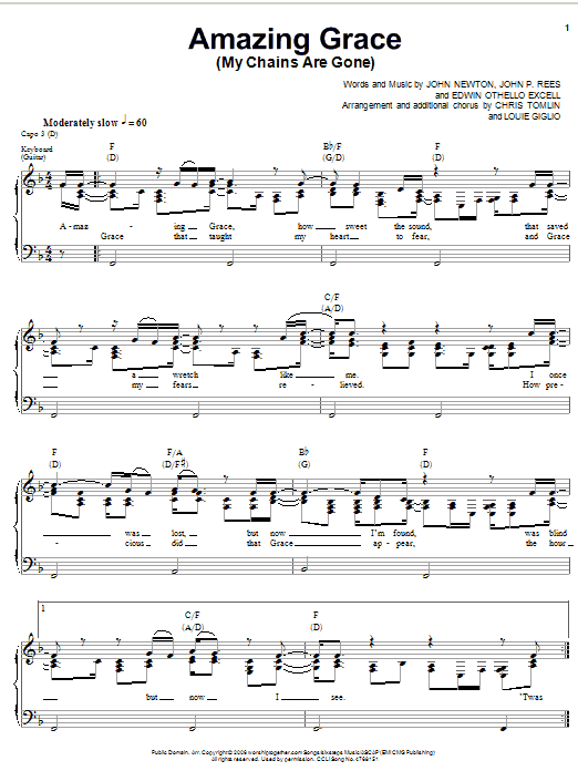 Preview Chris Tomlin Amazing Grace (My Chains Are Gone) Folk sheet music, notes and chords for Easy Guitar Tab, SKU: 58574 sheet music, piano notes, chords, guitar tabs, score, transpose, transcribe, how to play, guide, download, learn, tutorial, progression, song, artist, awards, billboard, mtv, vh1, tour, single, album, release