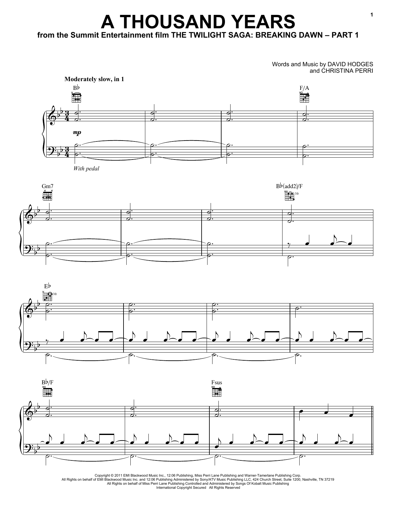 Preview Christina Perri A Thousand Years Film and TV sheet music, notes and chords for Keyboard, SKU: 125799 sheet music, piano notes, chords, guitar tabs, score, transpose, transcribe, how to play, guide, download, learn, tutorial, progression, song, artist, awards, billboard, mtv, vh1, tour, single, album, release