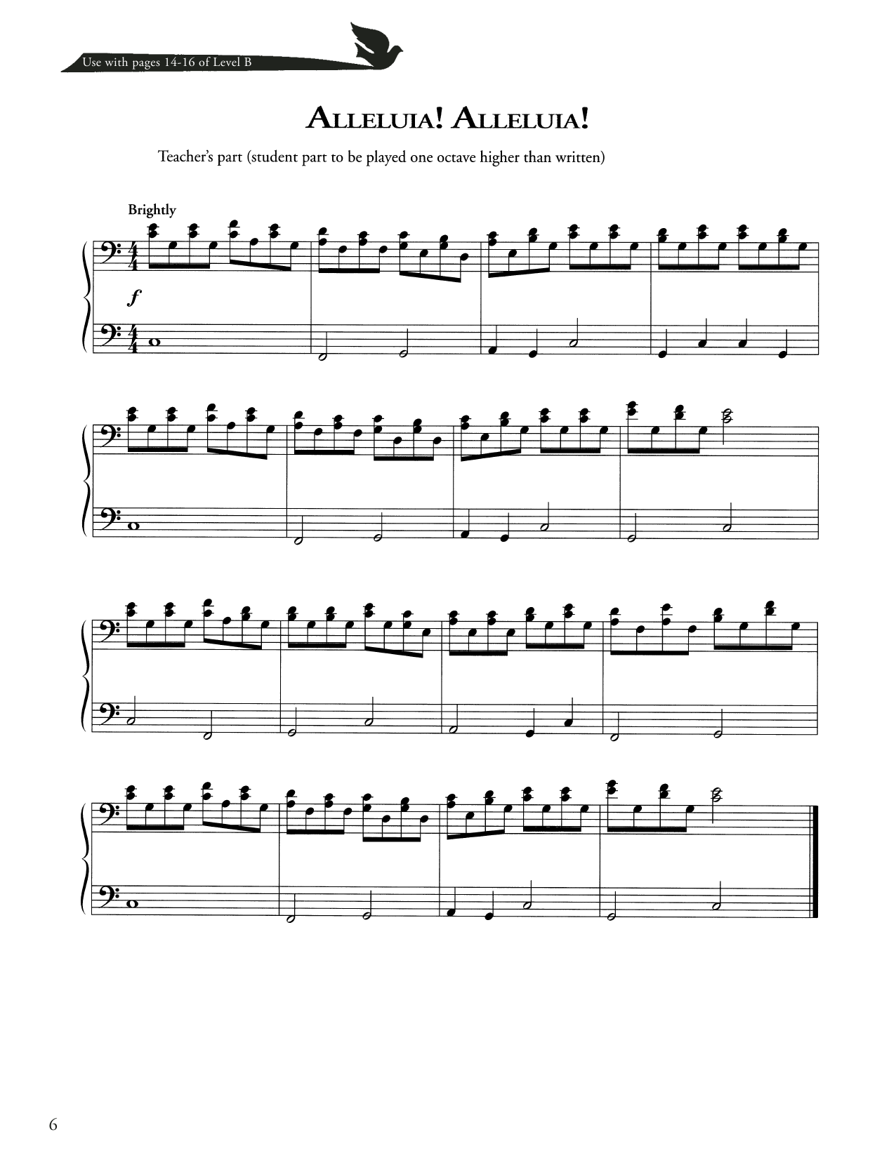 Christopher Wordsworth Alleluia! Alleluia! Sheet Music & Chords for Piano Method - Download or Print PDF