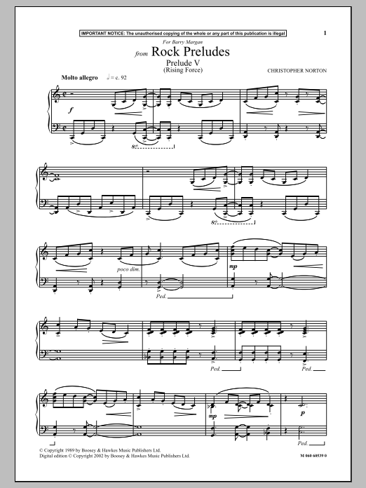 Preview Christopher Norton Prelude V (Rising Force) (from Rock Preludes) Rock sheet music, notes and chords for Piano, SKU: 90355 sheet music, piano notes, chords, guitar tabs, score, transpose, transcribe, how to play, guide, download, learn, tutorial, progression, song, artist, awards, billboard, mtv, vh1, tour, single, album, release
