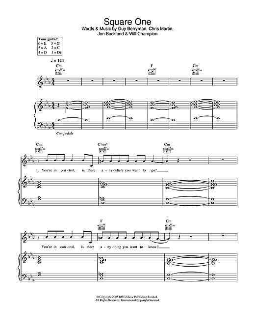 Preview Coldplay Square One Rock sheet music, notes and chords for Lyrics & Chords, SKU: 107831 sheet music, piano notes, chords, guitar tabs, score, transpose, transcribe, how to play, guide, download, learn, tutorial, progression, song, artist, awards, billboard, mtv, vh1, tour, single, album, release