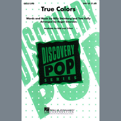 Cyndi Lauper True Colors (arr. Roger Emerson) Sheet Music and PDF music score - SKU 411724
