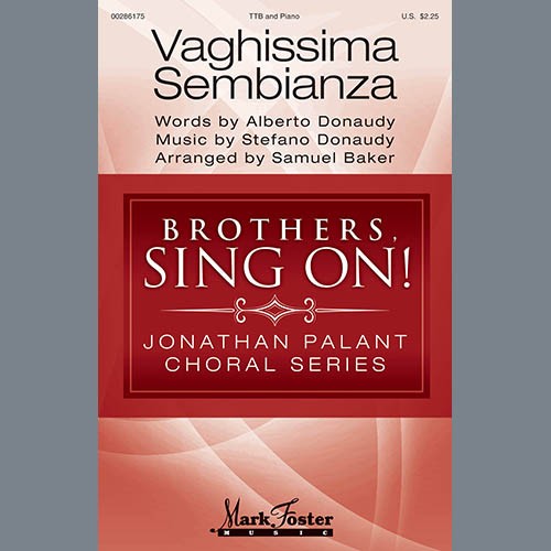 Albert Donaudy & Stefano Donaudy Vaghissima Sembianza (arr. Samuel Baker) 410525