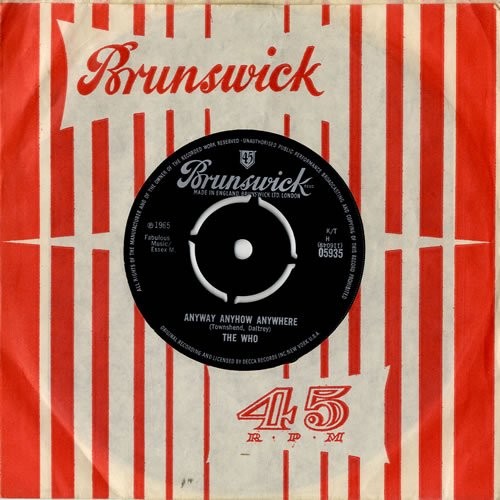 The Who Anyway, Anyhow, Anywhere 68758