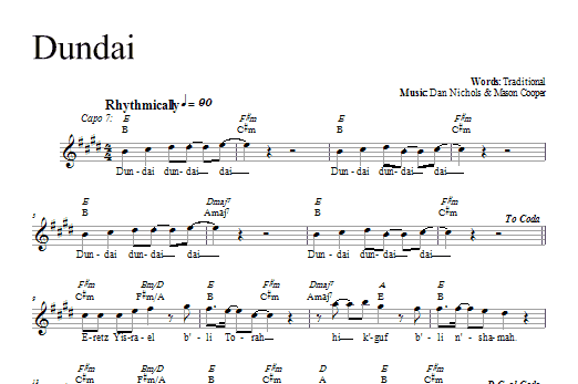 Preview Dan Nichols Dundai Religious sheet music, notes and chords for Melody Line, Lyrics & Chords, SKU: 66524 Download Dan Nichols Dundai sheet music and printable PDF score & Religious music notes