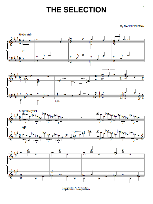 Preview Danny Elfman The Selection Children sheet music, notes and chords for Piano, SKU: 99112 sheet music, piano notes, chords, guitar tabs, score, transpose, transcribe, how to play, guide, download, learn, tutorial, progression, song, artist, awards, billboard, mtv, vh1, tour, single, album, release