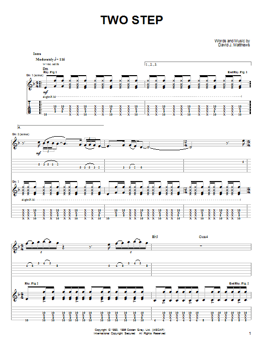 Preview Dave Matthews & Tim Reynolds Two Step Rock sheet music, notes and chords for Guitar Tab, SKU: 72444 sheet music, piano notes, chords, guitar tabs, score, transpose, transcribe, how to play, guide, download, learn, tutorial, progression, song, artist, awards, billboard, mtv, vh1, tour, single, album, release