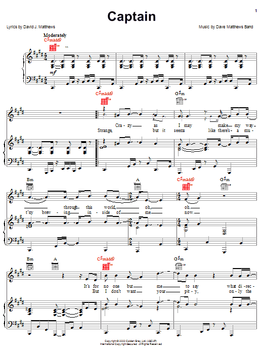Preview Dave Matthews Band Captain Rock sheet music, notes and chords for Guitar Tab, SKU: 72468 sheet music, piano notes, chords, guitar tabs, score, transpose, transcribe, how to play, guide, download, learn, tutorial, progression, song, artist, awards, billboard, mtv, vh1, tour, single, album, release