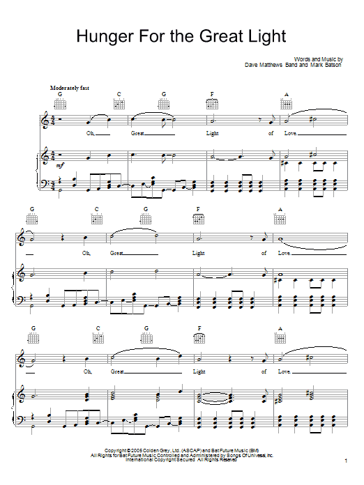 Preview Dave Matthews Band Hunger For The Great Light Rock sheet music, notes and chords for Guitar Tab, SKU: 62585 sheet music, piano notes, chords, guitar tabs, score, transpose, transcribe, how to play, guide, download, learn, tutorial, progression, song, artist, awards, billboard, mtv, vh1, tour, single, album, release