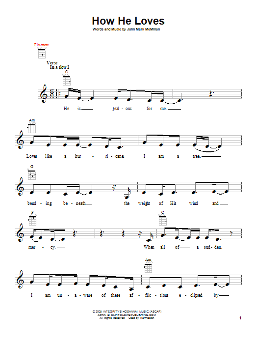 Preview David Crowder Band How He Loves Pop sheet music, notes and chords for Piano, SKU: 80467 sheet music, piano notes, chords, guitar tabs, score, transpose, transcribe, how to play, guide, download, learn, tutorial, progression, song, artist, awards, billboard, mtv, vh1, tour, single, album, release