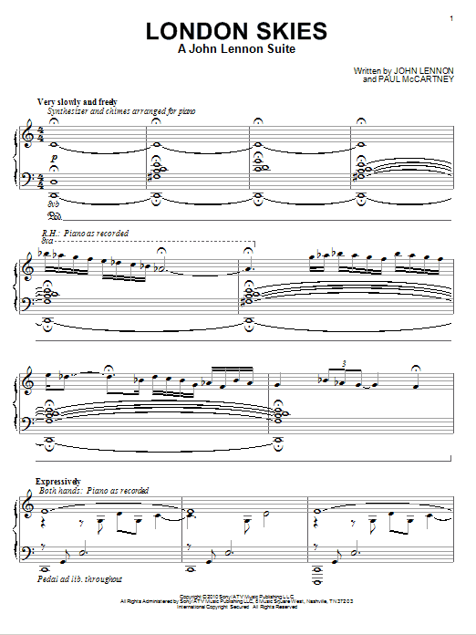 Preview David Lanz London Skies - A John Lennon Suite Pop sheet music, notes and chords for Piano, SKU: 78161 sheet music, piano notes, chords, guitar tabs, score, transpose, transcribe, how to play, guide, download, learn, tutorial, progression, song, artist, awards, billboard, mtv, vh1, tour, single, album, release
