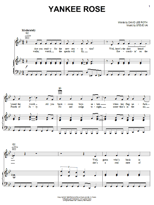 Preview David Lee Roth Yankee Rose Metal sheet music, notes and chords for Bass Guitar Tab, SKU: 72606 sheet music, piano notes, chords, guitar tabs, score, transpose, transcribe, how to play, guide, download, learn, tutorial, progression, song, artist, awards, billboard, mtv, vh1, tour, single, album, release