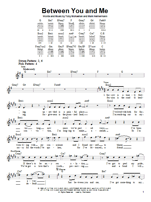 Preview dc Talk Between You And Me Pop sheet music, notes and chords for Lyrics & Chords, SKU: 82098 sheet music, piano notes, chords, guitar tabs, score, transpose, transcribe, how to play, guide, download, learn, tutorial, progression, song, artist, awards, billboard, mtv, vh1, tour, single, album, release
