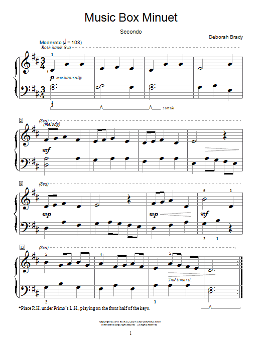 Preview Deborah Brady Music Box Minuet Children sheet music, notes and chords for Piano, SKU: 28139 sheet music, piano notes, chords, guitar tabs, score, transpose, transcribe, how to play, guide, download, learn, tutorial, progression, song, artist, awards, billboard, mtv, vh1, tour, single, album, release