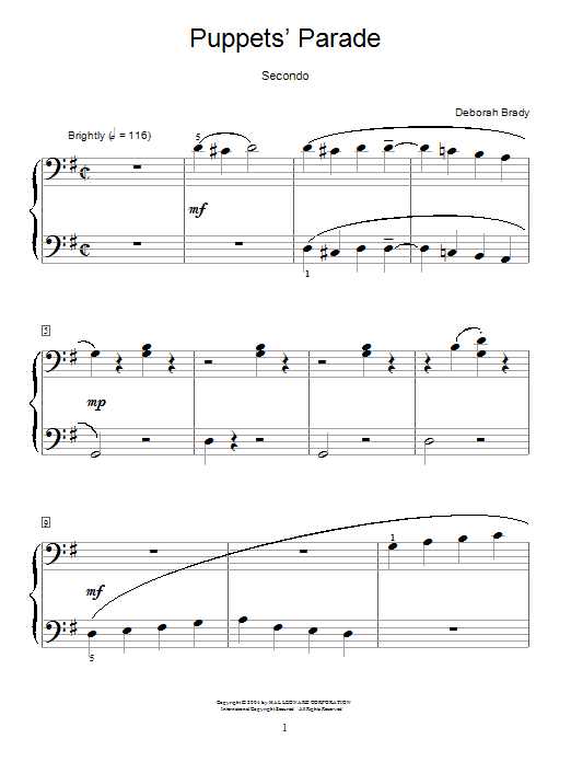 Preview Deborah Brady Puppets' Parade Children sheet music, notes and chords for Piano, SKU: 28141 sheet music, piano notes, chords, guitar tabs, score, transpose, transcribe, how to play, guide, download, learn, tutorial, progression, song, artist, awards, billboard, mtv, vh1, tour, single, album, release