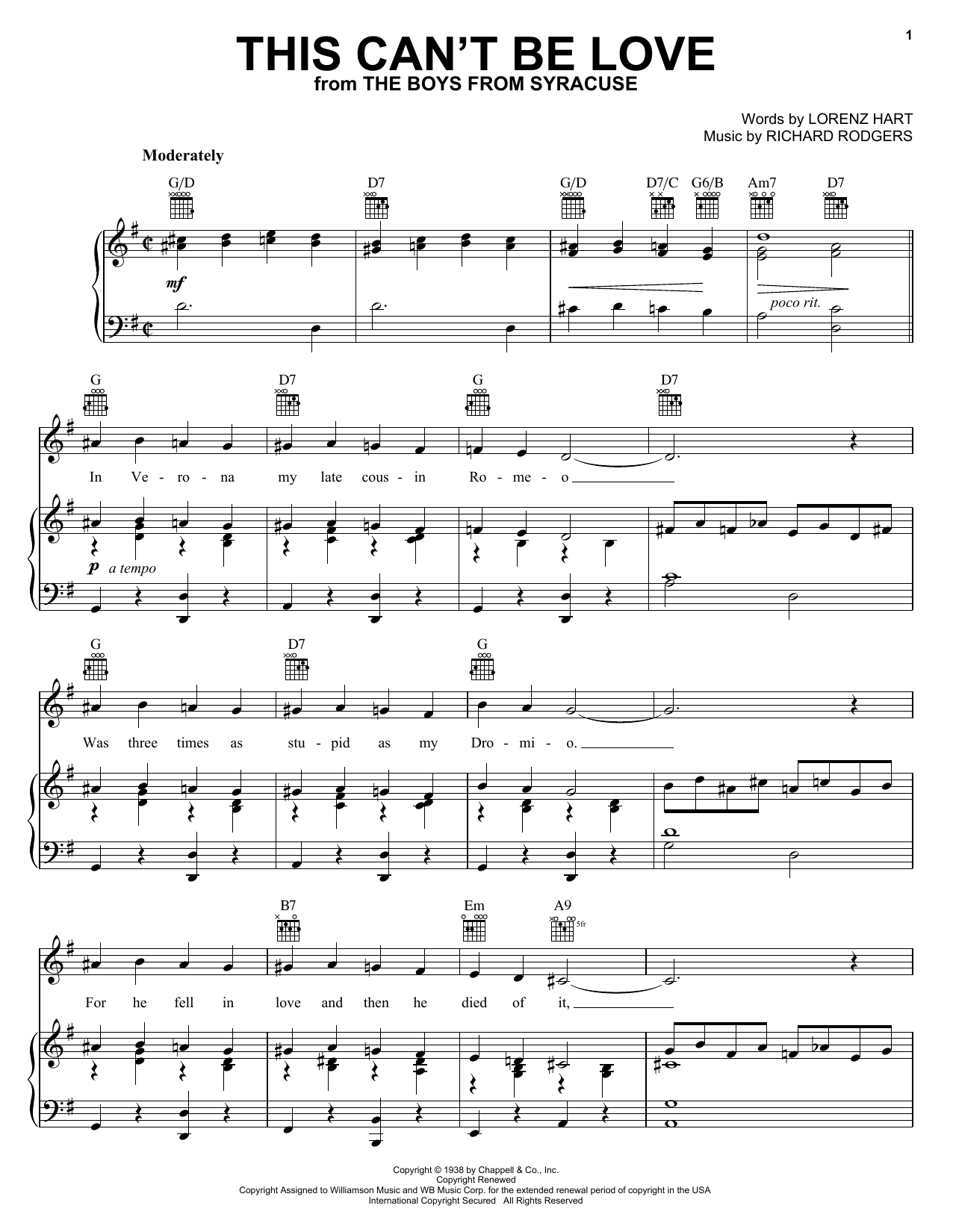 Preview Diana Krall This Can't Be Love Pop sheet music, notes and chords for Piano, Vocal & Guitar (Right-Hand Melody), SKU: 53170 sheet music, piano notes, chords, guitar tabs, score, transpose, transcribe, how to play, guide, download, learn, tutorial, progression, song, artist, awards, billboard, mtv, vh1, tour, single, album, release