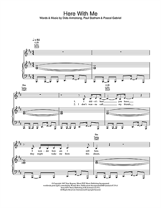 Preview Dido Here With Me Pop sheet music, notes and chords for Saxophone, SKU: 44380 sheet music, piano notes, chords, guitar tabs, score, transpose, transcribe, how to play, guide, download, learn, tutorial, progression, song, artist, awards, billboard, mtv, vh1, tour, single, album, release