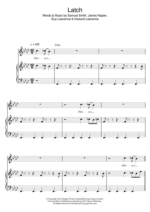 Preview Disclosure Latch (feat. Sam Smith) Pop sheet music, notes and chords for Ukulele, SKU: 160714 sheet music, piano notes, chords, guitar tabs, score, transpose, transcribe, how to play, guide, download, learn, tutorial, progression, song, artist, awards, billboard, mtv, vh1, tour, single, album, release
