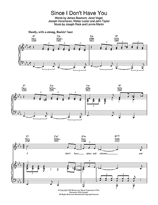 Preview Don McLean Since I Don't Have You Ballad sheet music, notes and chords for Piano, SKU: 101198 sheet music, piano notes, chords, guitar tabs, score, transpose, transcribe, how to play, guide, download, learn, tutorial, progression, song, artist, awards, billboard, mtv, vh1, tour, single, album, release