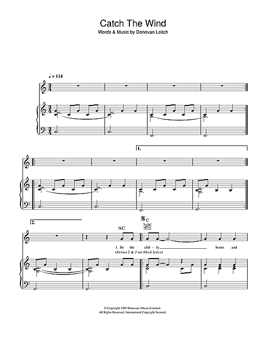 Preview Donovan Catch The Wind Pop sheet music, notes and chords for Lyrics & Chords, SKU: 101286 sheet music, piano notes, chords, guitar tabs, score, transpose, transcribe, how to play, guide, download, learn, tutorial, progression, song, artist, awards, billboard, mtv, vh1, tour, single, album, release