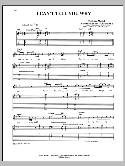 Eagles Get Over It Sheet Music Notes, Chords