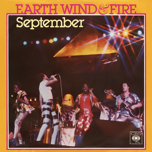 Earth, Wind & Fire Earth, Wind & Fire, September, Piano, Vocal & Guitar (Right-Hand Melody)