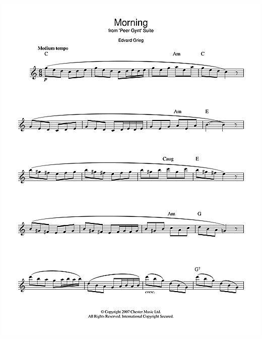 Preview Edvard Grieg Morning (from Peer Gynt Suite No.1) Classical sheet music, notes and chords for Clarinet, SKU: 108356 sheet music, piano notes, chords, guitar tabs, score, transpose, transcribe, how to play, guide, download, learn, tutorial, progression, song, artist, awards, billboard, mtv, vh1, tour, single, album, release