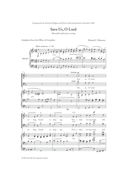 Preview Edward Bairstow Save Us, O Lord Classical sheet music, notes and chords for SATB, SKU: 120987 sheet music, piano notes, chords, guitar tabs, score, transpose, transcribe, how to play, guide, download, learn, tutorial, progression, song, artist, awards, billboard, mtv, vh1, tour, single, album, release