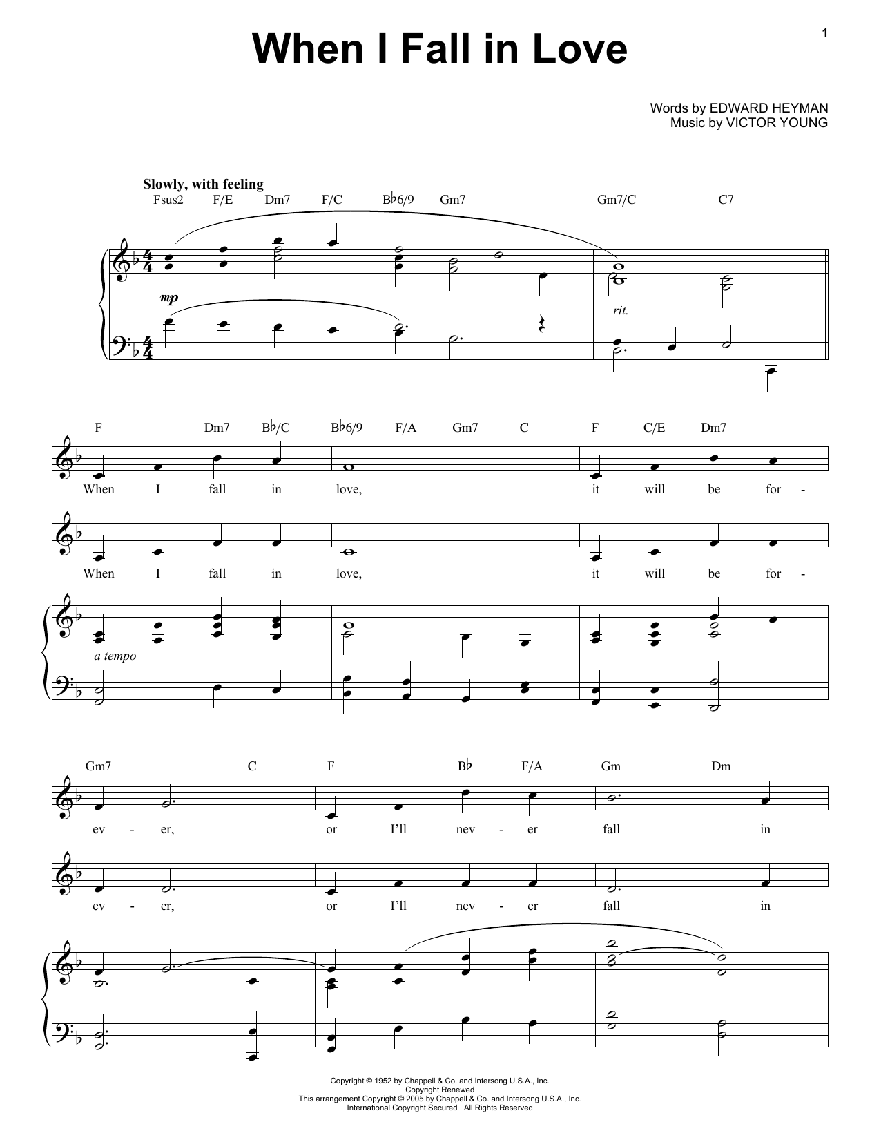 When I Fall In Love Sheet Music Notes Nat King Cole Chords Download Pop Notes Piano Pdf Printable 37277