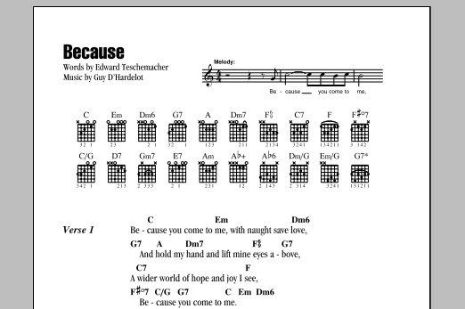 Preview Edward Teschemacher Because Weddings sheet music, notes and chords for Lyrics & Chords, SKU: 82187 sheet music, piano notes, chords, guitar tabs, score, transpose, transcribe, how to play, guide, download, learn, tutorial, progression, song, artist, awards, billboard, mtv, vh1, tour, single, album, release