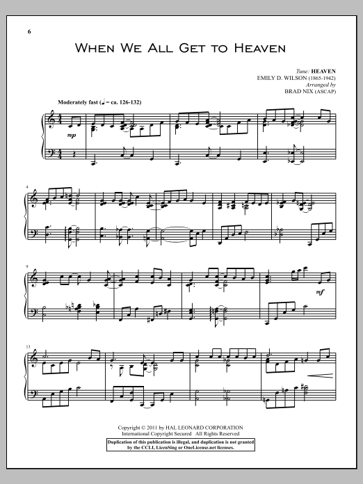 Preview Eliza E. Hewitt When We All Get To Heaven Hymn sheet music, notes and chords for Piano, SKU: 87208 sheet music, piano notes, chords, guitar tabs, score, transpose, transcribe, how to play, guide, download, learn, tutorial, progression, song, artist, awards, billboard, mtv, vh1, tour, single, album, release