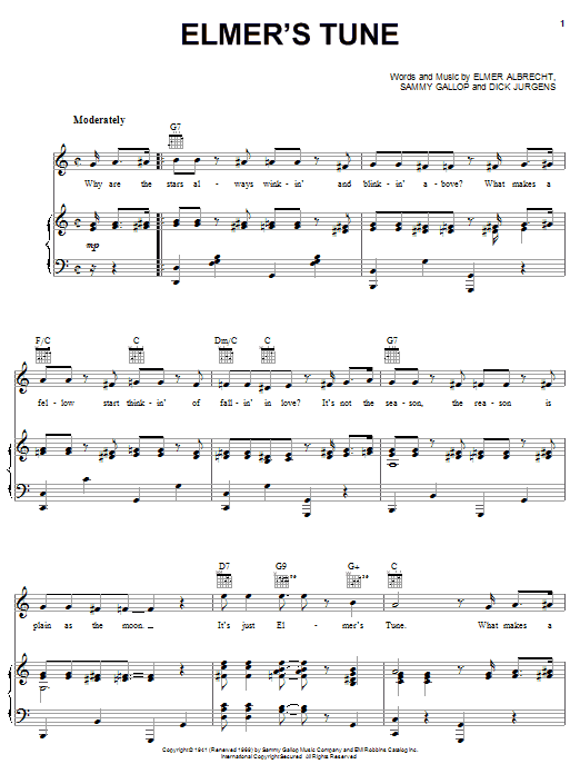 Download Elmer Albrecht Elmer's Tune sheet music and printable PDF score & Jazz music notes