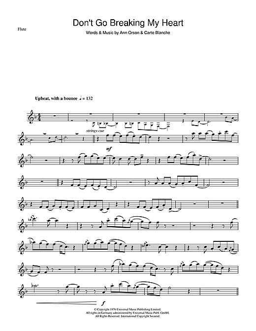 Don T Go Breaking My Heart Sheet Music Notes Elton John Chords Download Pop Notes Alto Saxophone Pdf Printable 49617