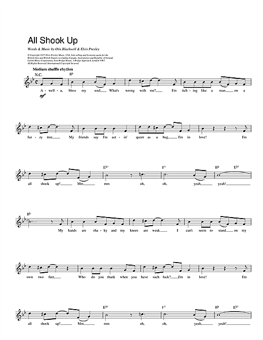 Preview Elvis Presley All Shook Up Rock N Roll sheet music, notes and chords for Keyboard, SKU: 47764 sheet music, piano notes, chords, guitar tabs, score, transpose, transcribe, how to play, guide, download, learn, tutorial, progression, song, artist, awards, billboard, mtv, vh1, tour, single, album, release