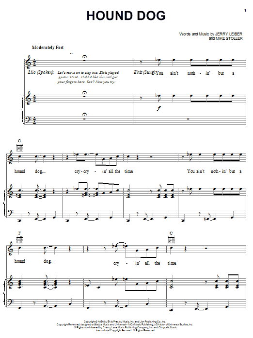 Preview Elvis Presley Hound Dog Pop sheet music, notes and chords for Clarinet, SKU: 192851 sheet music, piano notes, chords, guitar tabs, score, transpose, transcribe, how to play, guide, download, learn, tutorial, progression, song, artist, awards, billboard, mtv, vh1, tour, single, album, release