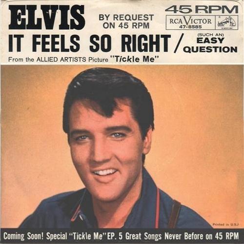 Elvis Presley Elvis Presley, It Feels So Right, Piano, Vocal & Guitar (Right-Hand Melody)