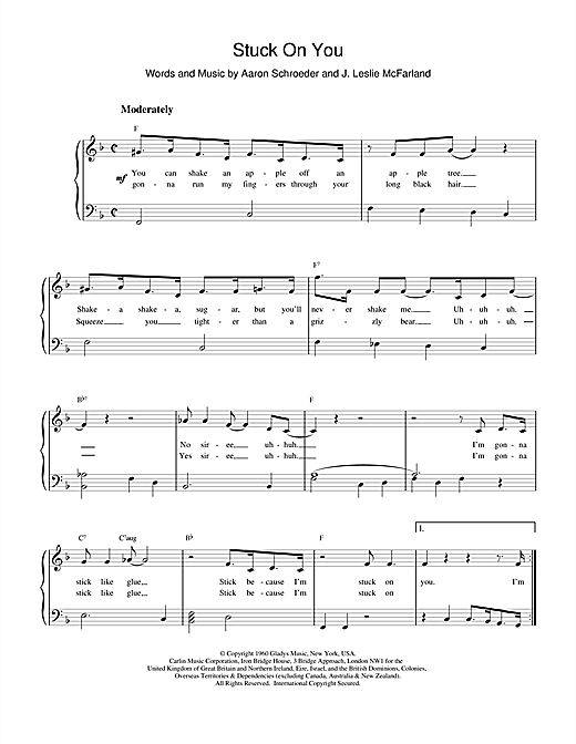 Preview Elvis Presley Stuck On You Pop sheet music, notes and chords for Lyrics & Chords, SKU: 79697 Download Elvis Presley Stuck On You sheet music and printable PDF score & Pop music notes