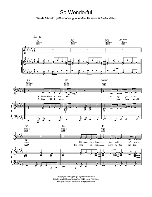 Preview Emilia Mitiku So Wonderful Folk sheet music, notes and chords for Piano, Vocal & Guitar (Right-Hand Melody), SKU: 114835 sheet music, piano notes, chords, guitar tabs, score, transpose, transcribe, how to play, guide, download, learn, tutorial, progression, song, artist, awards, billboard, mtv, vh1, tour, single, album, release