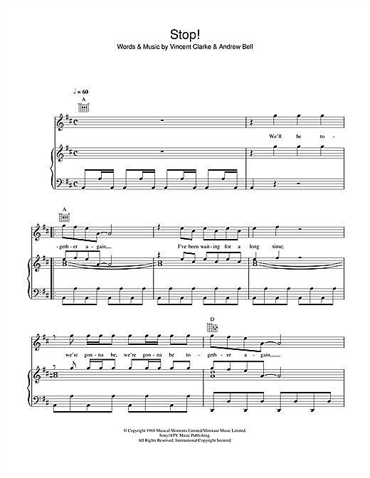 Preview Erasure Stop Pop sheet music, notes and chords for Piano, Vocal & Guitar (Right-Hand Melody), SKU: 107998 sheet music, piano notes, chords, guitar tabs, score, transpose, transcribe, how to play, guide, download, learn, tutorial, progression, song, artist, awards, billboard, mtv, vh1, tour, single, album, release