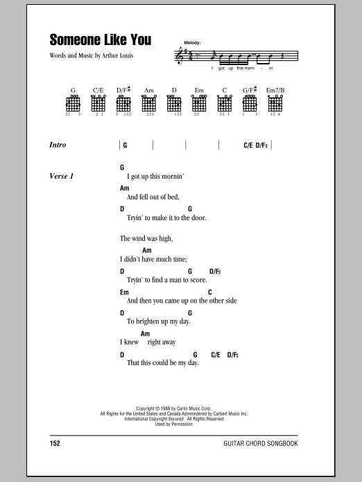 Download Eric Clapton Someone Like You sheet music and printable PDF score & Rock music notes
