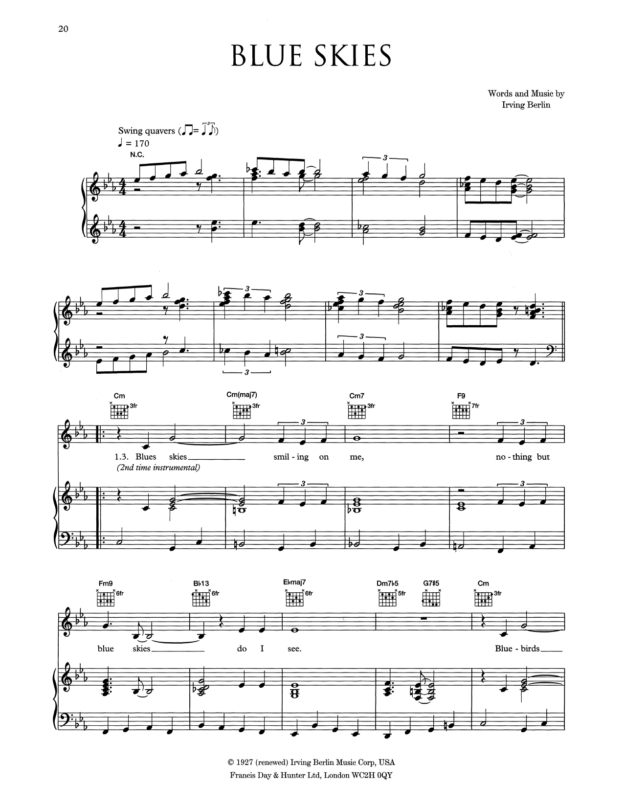 Songbird sheet music by Eva Cassidy (Piano, Vocal & Guitar (Right-Hand Melody) – 23267)