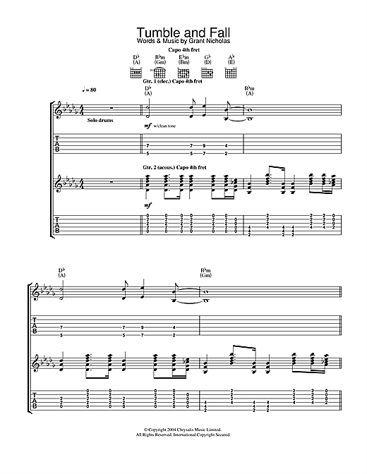 Preview Feeder Tumble And Fall Rock sheet music, notes and chords for Lyrics & Piano Chords, SKU: 108529 sheet music, piano notes, chords, guitar tabs, score, transpose, transcribe, how to play, guide, download, learn, tutorial, progression, song, artist, awards, billboard, mtv, vh1, tour, single, album, release