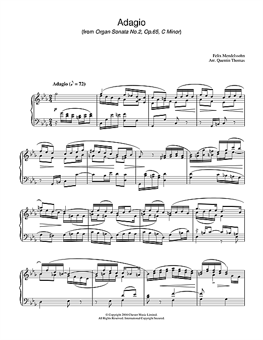 Preview Felix Mendelssohn Adagio From Organ Sonata No.2, Op. 65 Classical sheet music, notes and chords for Piano, SKU: 28172 sheet music, piano notes, chords, guitar tabs, score, transpose, transcribe, how to play, guide, download, learn, tutorial, progression, song, artist, awards, billboard, mtv, vh1, tour, single, album, release