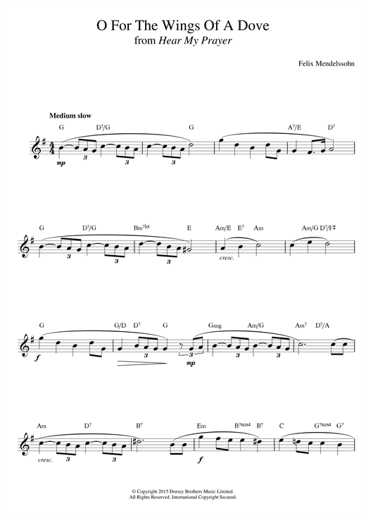 Preview Felix Mendelssohn O For The Wings Of A Dove Classical sheet music, notes and chords for Piano, SKU: 28170 sheet music, piano notes, chords, guitar tabs, score, transpose, transcribe, how to play, guide, download, learn, tutorial, progression, song, artist, awards, billboard, mtv, vh1, tour, single, album, release